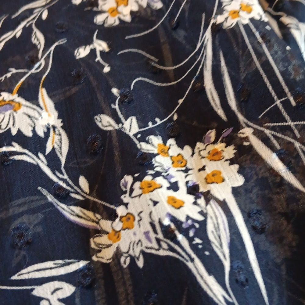 NY Collection Navy Prairie Dress - Picture 15 of 16